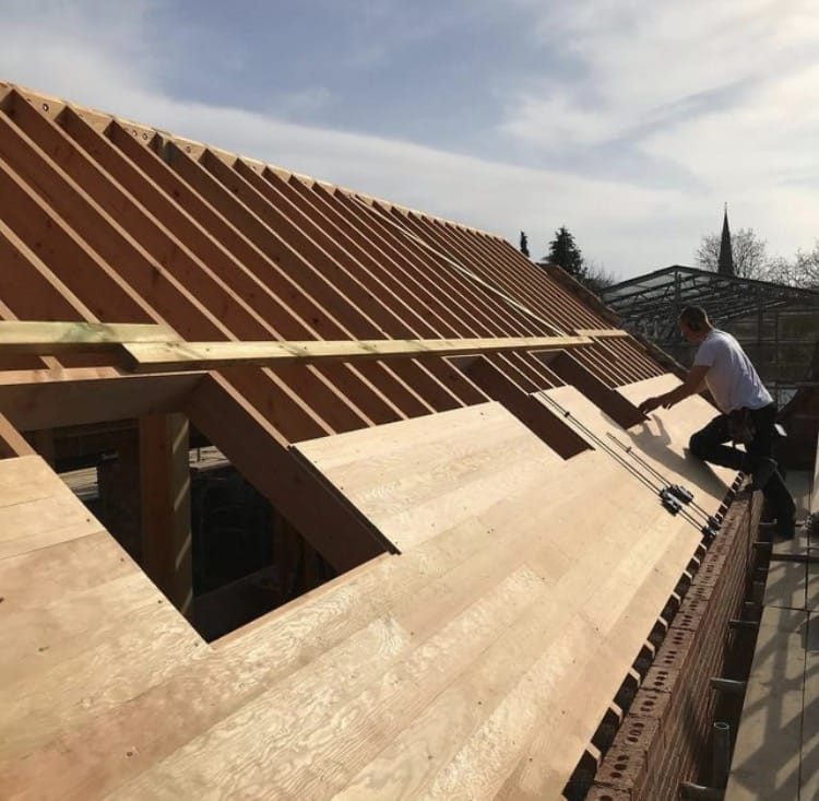 Montaj șarpantă, structură lemn